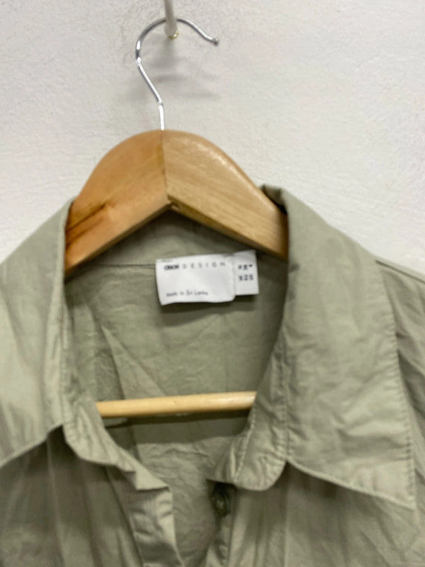 Fabulous ASOS Khaki lightweight cotton smock dress Uk10 LP003