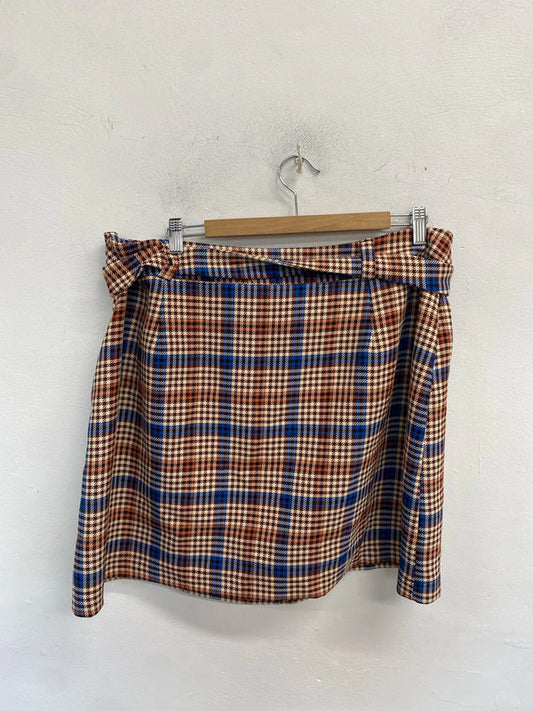 Gorgeous clueless vibe checked george skirt new UK 20 RG021