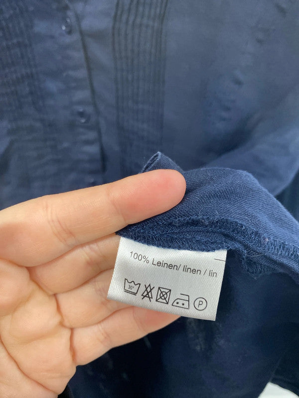 Malvin Stylish Navy Linen Tunic UK 16 MM005