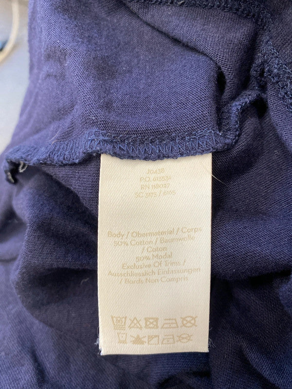 Fabulous Boden navy embroidered jersey dress Uk14 L KN003