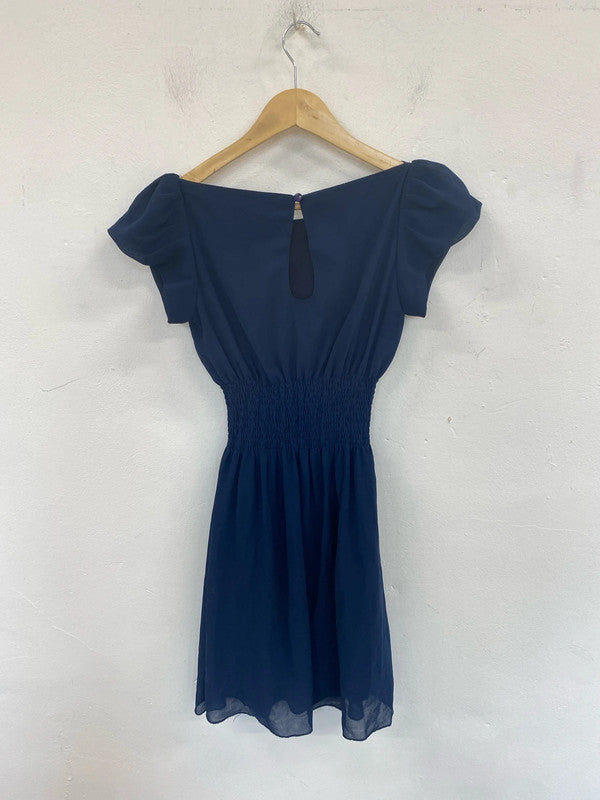 Jasmine London Preppy Navy Mini Dress UK 10 LK009