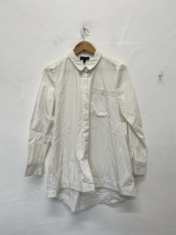 Fabulous Phase Eight white blouse dinky collar Uk12 SS002