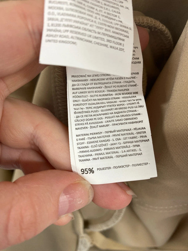 Reserved Trendy Cream Faux Suede Shacket Size L PJ001