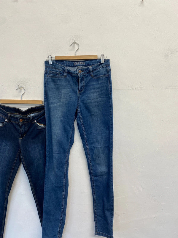 Lovely duo of skinny jeans Vero Moda h&m uk w 32 LD003 #55