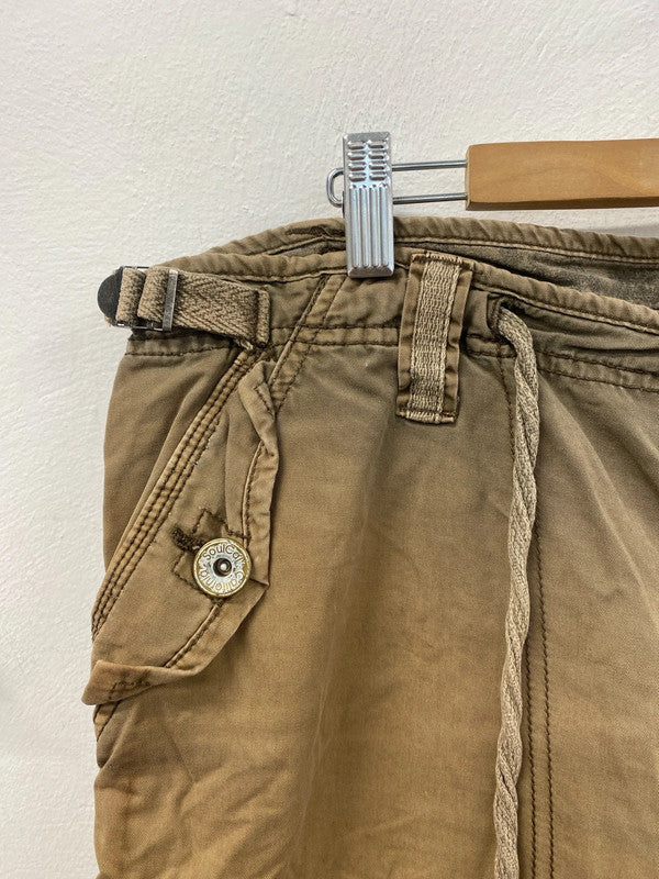 Soul cal cargo shorts khaki 36 90’s 00’s beckham LD003