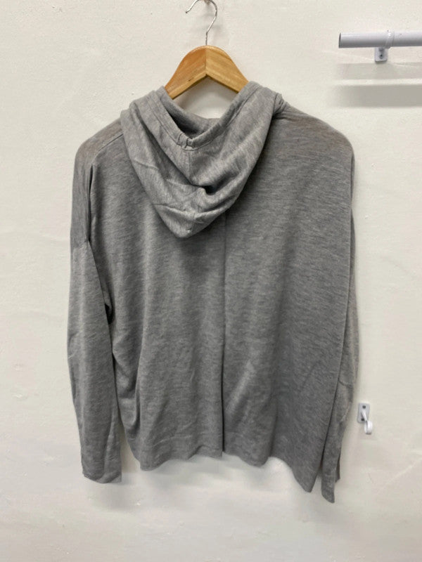 Fabulous H&M grey hooded fine knit UkL oversized (12-14) KM003
