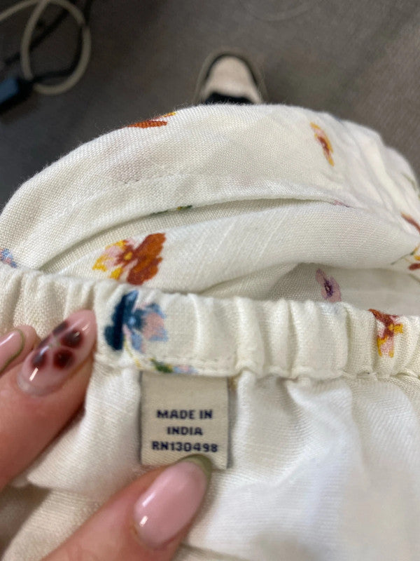 Lovely Jack wills white floral Bardot dress UK 10 JH001