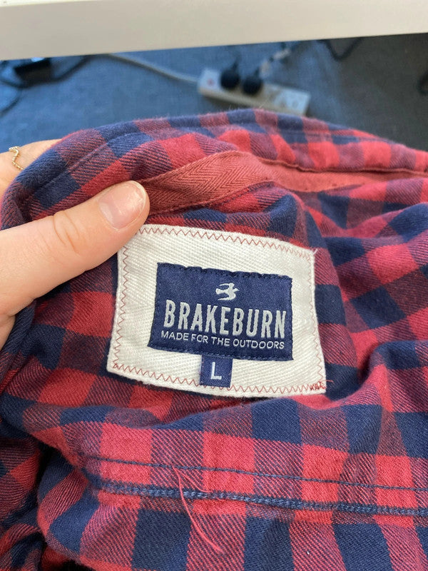 Fun and fabulous brakeburn check flannel shirt uk 12 KD001