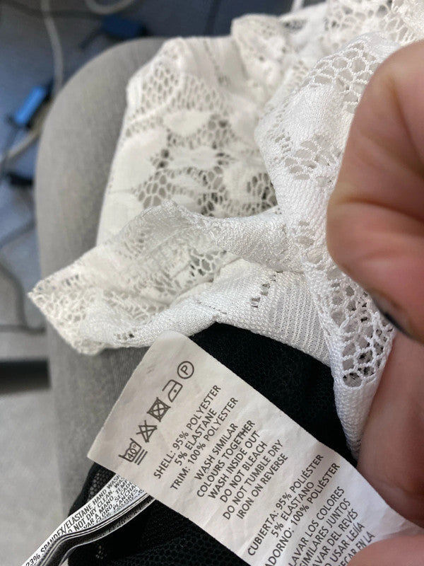 Fabulous duo of mesh tops Uk10 forever 21 & Primark #5 JR001