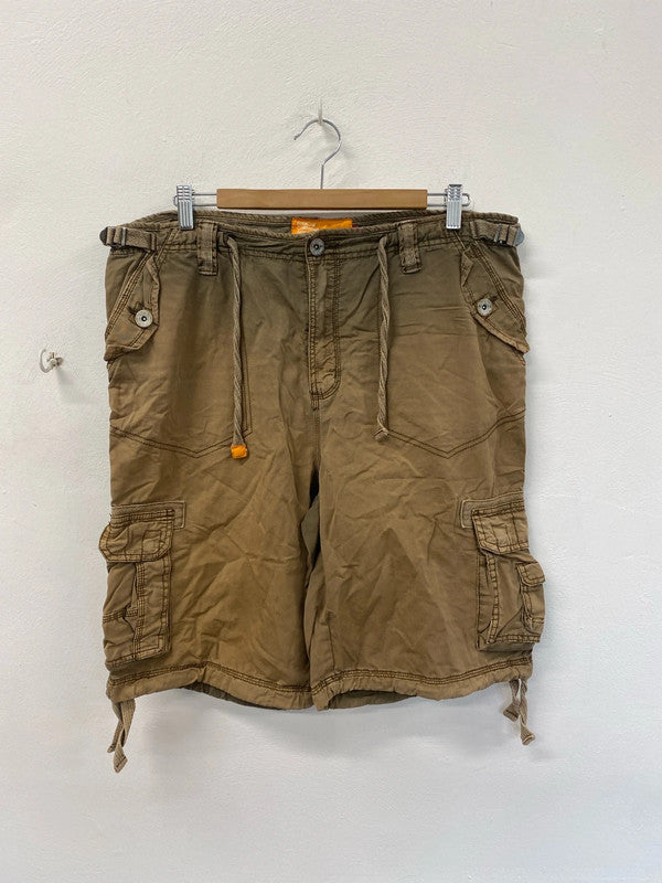 Soul cal cargo shorts khaki 36 90’s 00’s beckham LD003