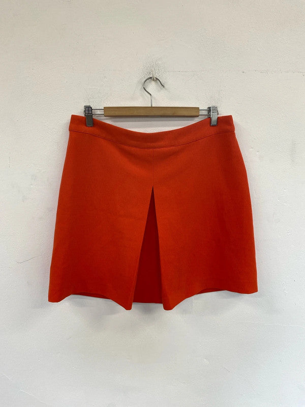 Warehouse Fabulous Orange Mini Skirt UK 16 LB010