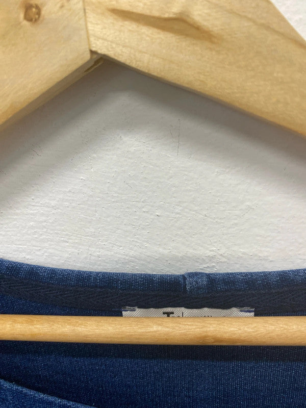 Fabulous Tu Woman Blue tunic jersey top Uk18 LG004