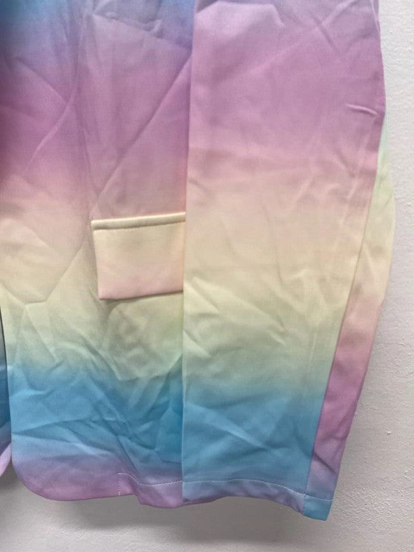 Fabulous rainbow Shein Blazer Uk XXL 16-18 rainbows 🌈 YM001