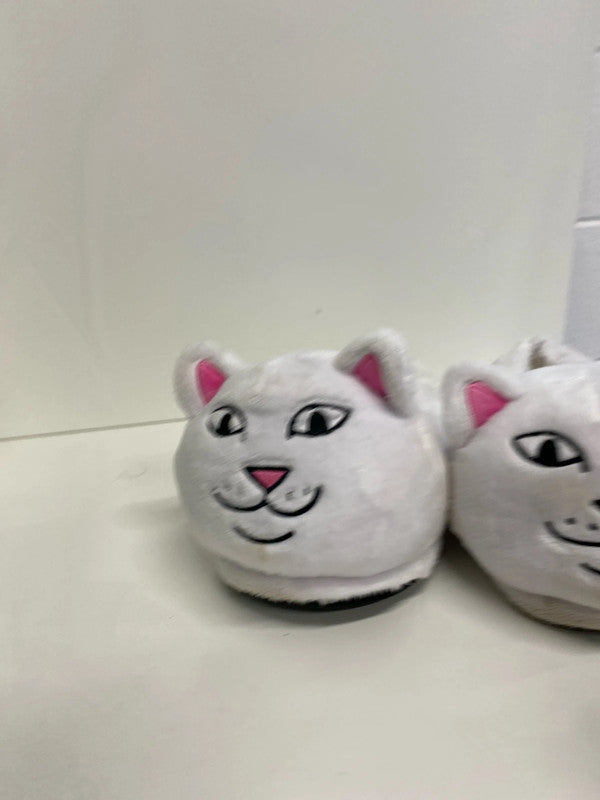 Fabulous Men’s Ripndip white cat flufffy slipper UkL/Xl 9-11 JR001