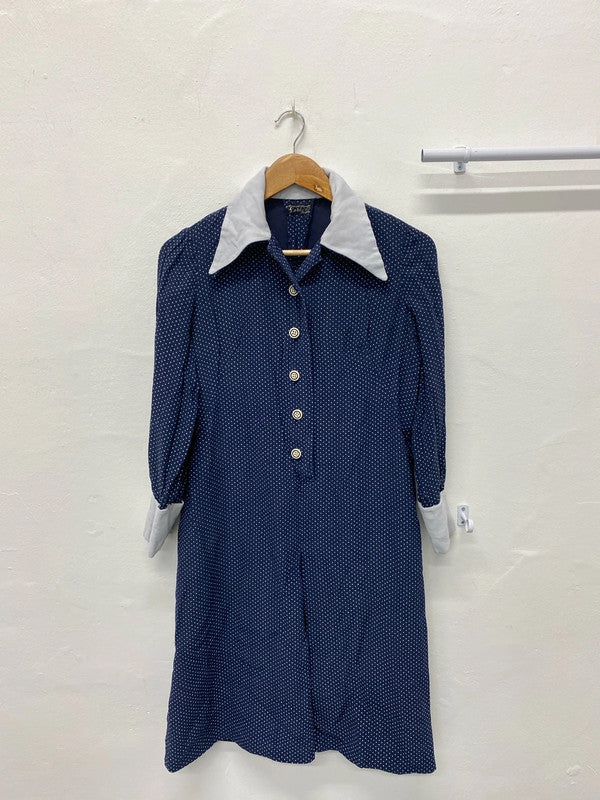 Fabulous vintage dress by Goni Genova nautical vibes Uk12/14 LB001