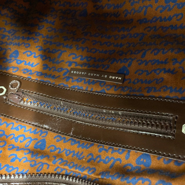 Fabulous Vintage Brown shopping bag Marc by Marc Jacob’s NS003