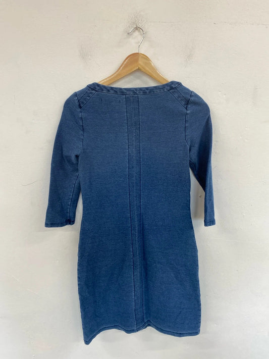 Boden Stylish Blue Denim Mini Dress UK 8 MM005