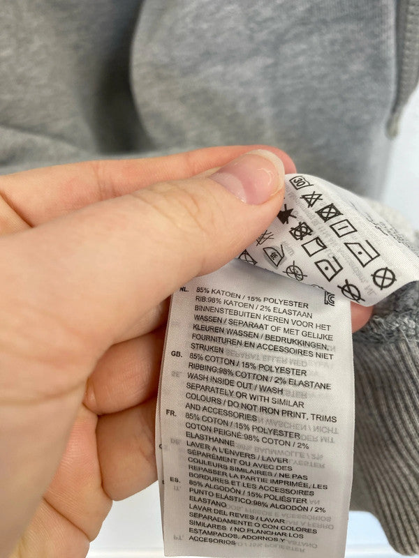 G Star Raw Sporty Grey Pocket Detail Sweatshirt Size S DF002