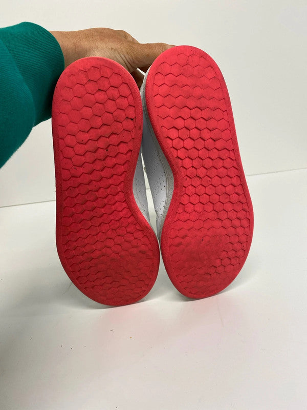 Fabulous Adidas advantage trainer white & neon pink Uk5 MS002