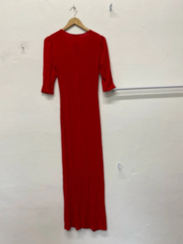 Fabulous Love red maxi dress casual classic UkS New KA001