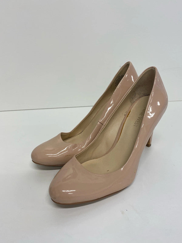 Fab Nine West Nude heels Uk4.5 Classic court MD002