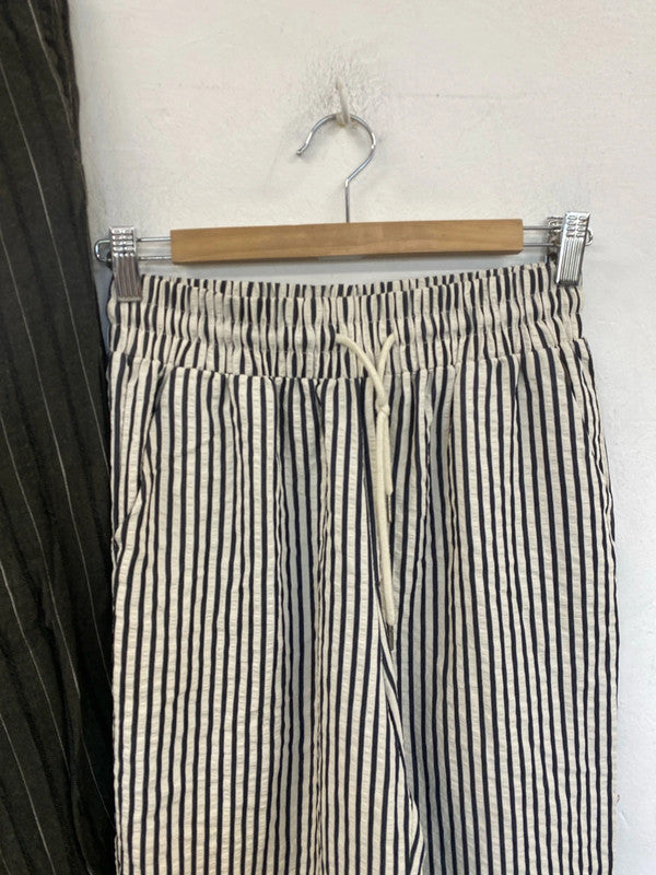 Boohoo & Shein Fabulous Striped Trousers Duo UK 10 #1 DF002