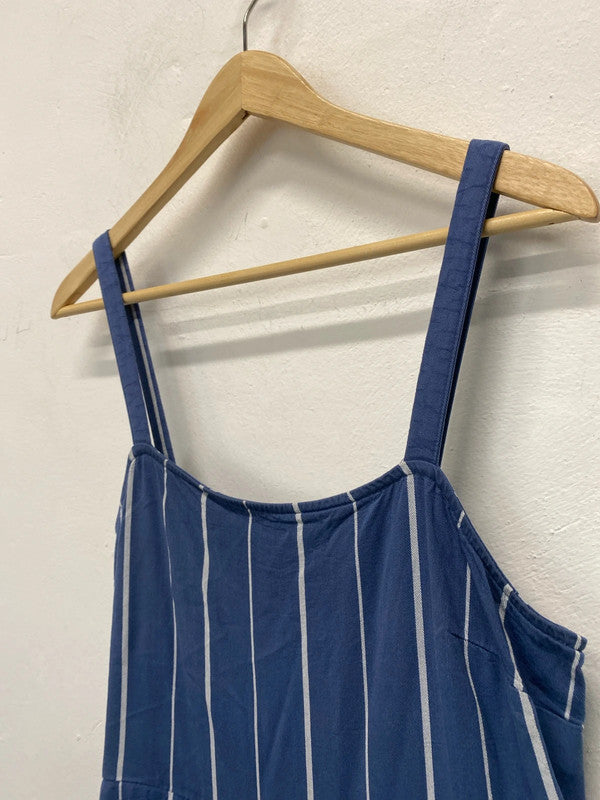 Fabulous Gap Striped soft blue dungarees Uk12 SS002