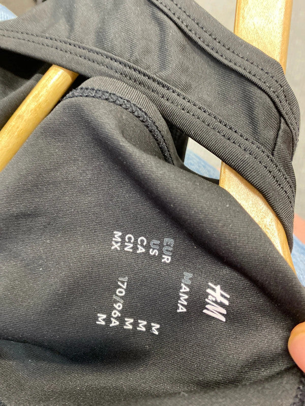 Fabulous H&M mama maternity top black UkM KS002