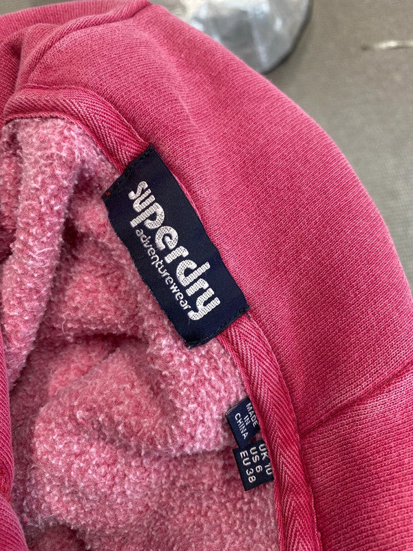 Lovely superdry cropped pink hoodie UK 10 LD003