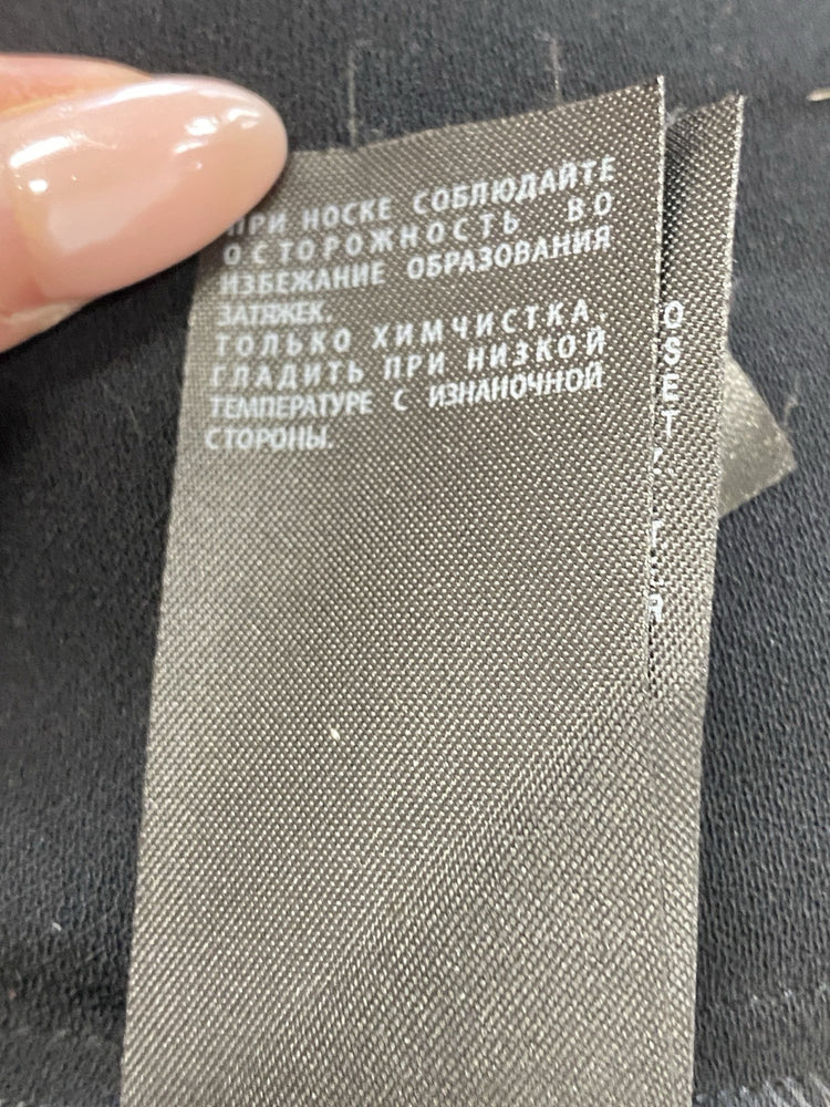 Stunning All Saints Ash Woven Dress In Black Midi UK 6 SD002