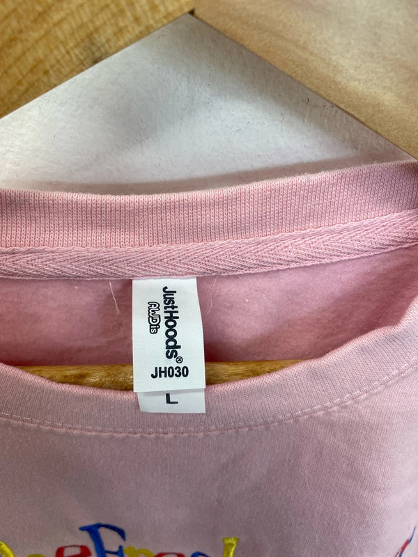 Throwback the fresh stuff ltd pink sweatshirt L CN001