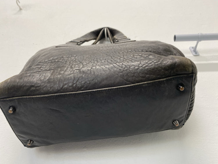 Anya Hindmarch Chocolate Brown Vintage Ebury handbag leather tassle JP001