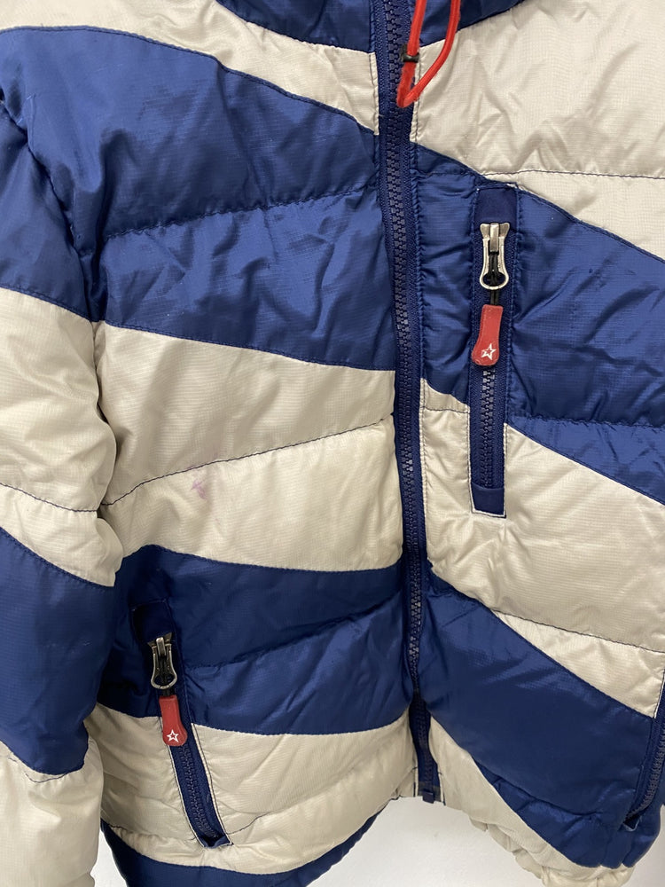 Perfect Moment Blue Chevron SuperDown Puffer Ski Jacket Age 8 Years JP001