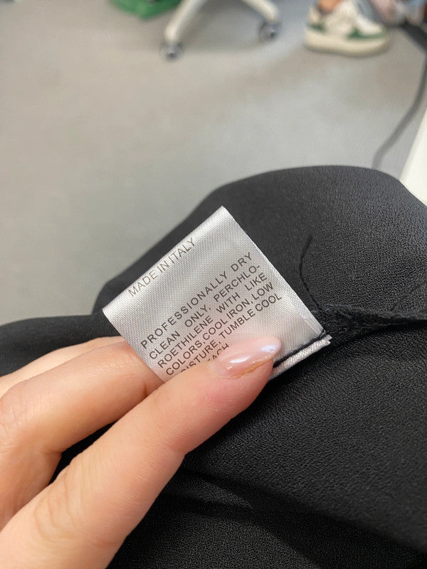 Stunning miso black beige lace maxi formal mermaid dress UK 12 MS002