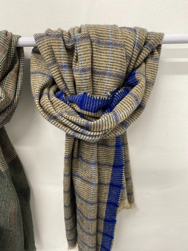 Huge check scarves Prince of Wales cosy classic LC