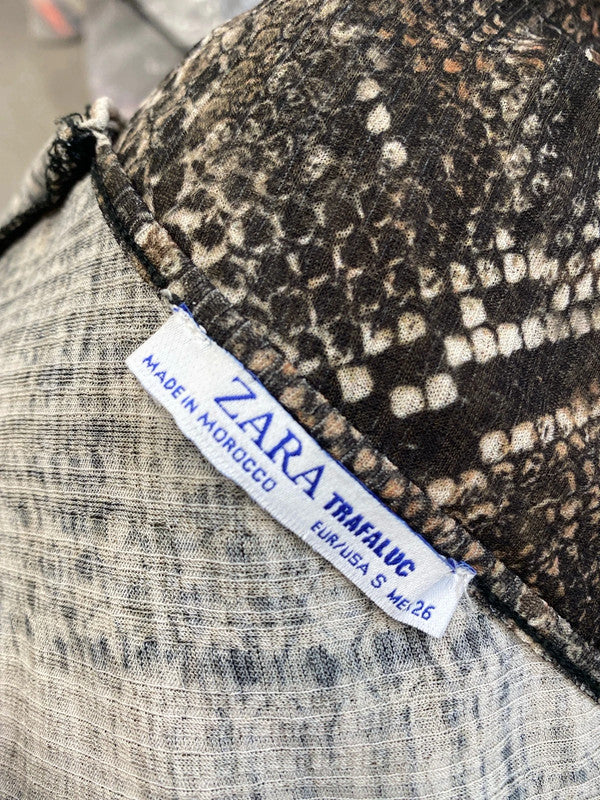 Lovely zara duo of printed cami lace tops UK S #4 JA001