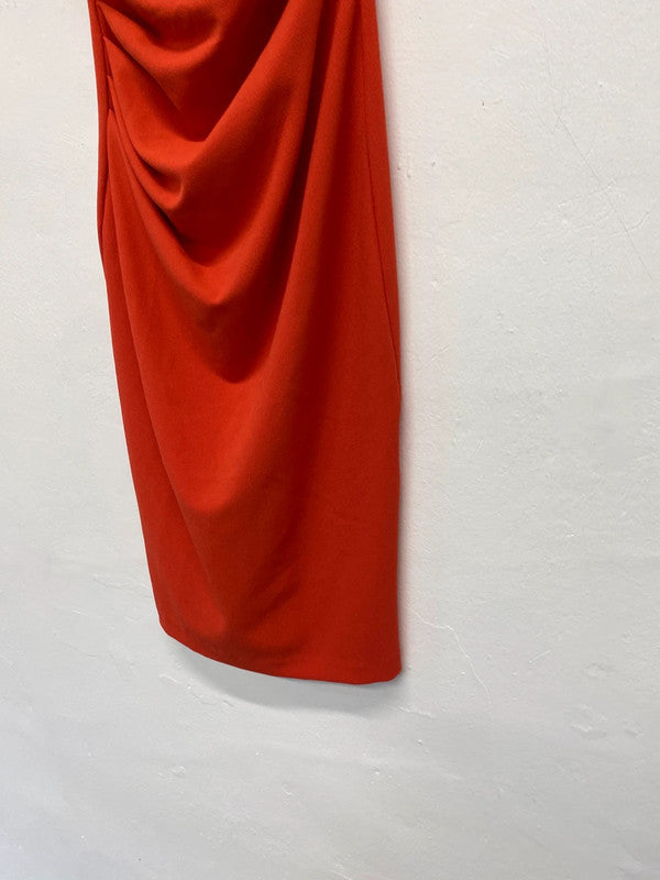 Fabulous Diva Catwalk coral occasion event dress UkS 6-8 SD002