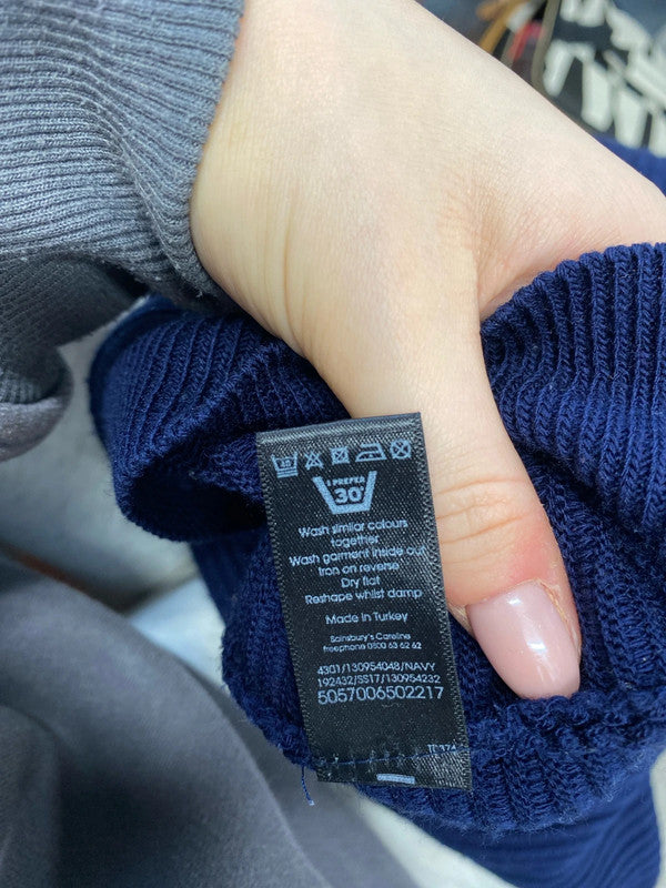 Lovely tu blue pocket mini dress UK 14 KS003