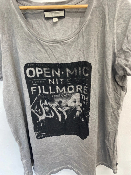 Lovely timeout brand grey printed tshirt UK 22 LK006