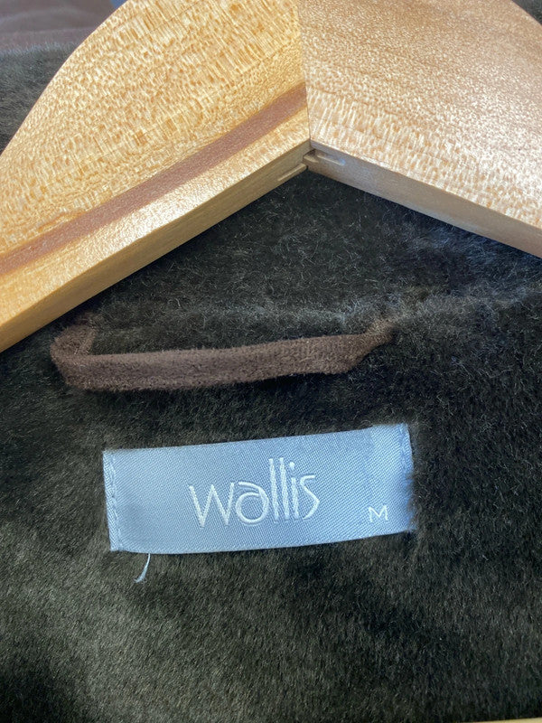 Fabulous Vintage Wallis faux Fur chocolate shearling coat Y2K UkM MW001