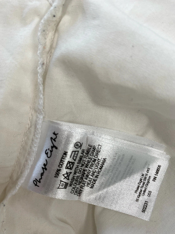 Fabulous Phase Eight white blouse dinky collar Uk12 SS002