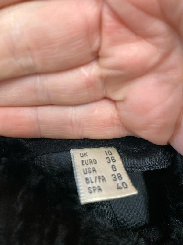 Vintage 1980’s Black swing coat House of Frazer Uk10 MM005