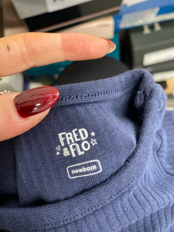 Lovely bundle of baby newborn blue clothing stripes Fred &flo next EW005 #7