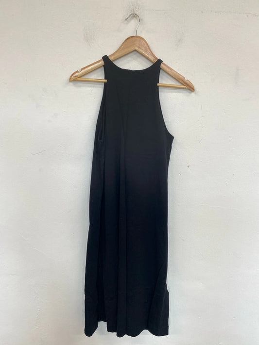 Zara Chic Black Midi Sheath Dress Size M MB001