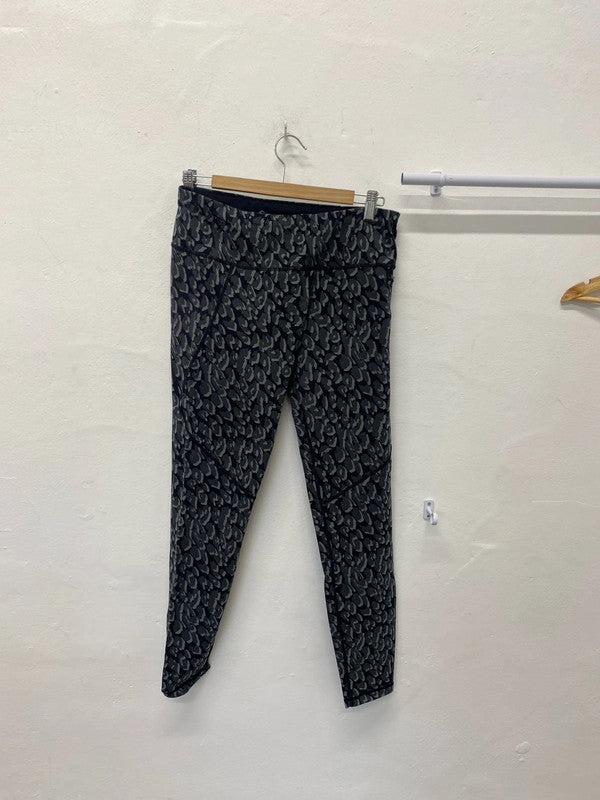 Fabulous Sweaty Betty Black & Grey camo leggings UkL LB005