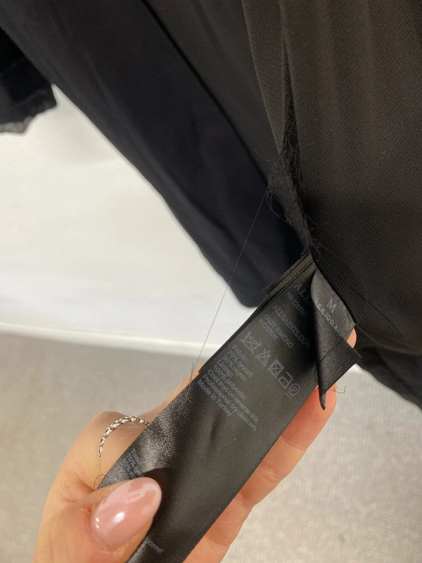 Stunning AllSaints kady kimono in black with tie belt UK m SSOO2