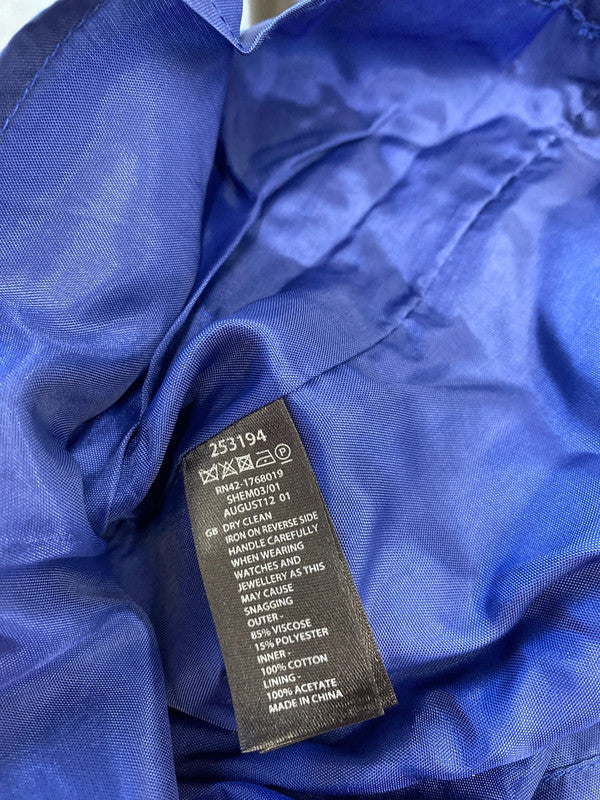 Fabulous Cobalt blue Monsoon overlay dress Uk12 Party Occasion LW005