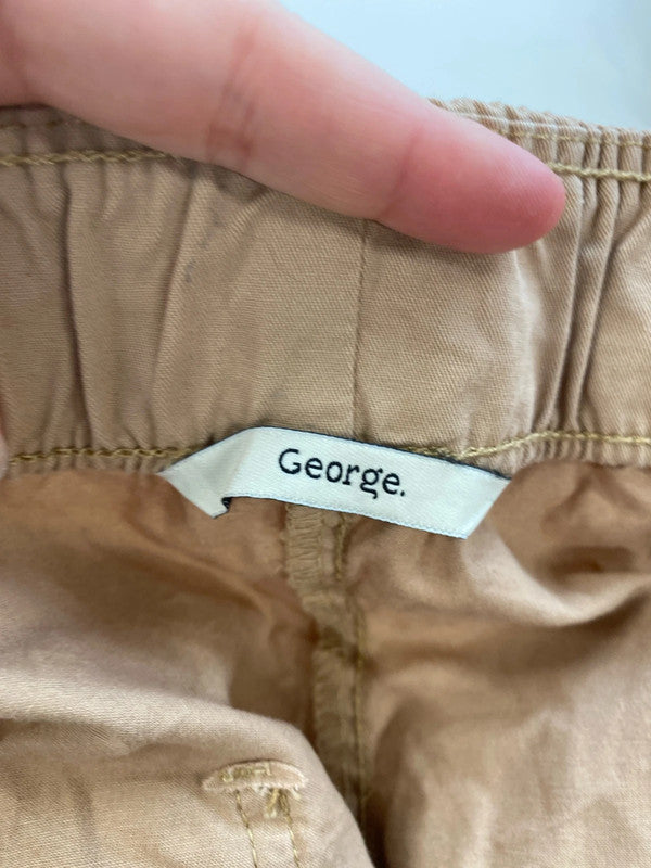 George Fab Tan Cargo Trousers UK 22 RG021