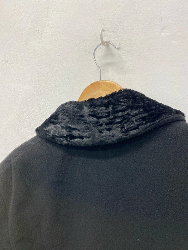 Vintage 1980’s Black swing coat House of Frazer Uk10 MM005