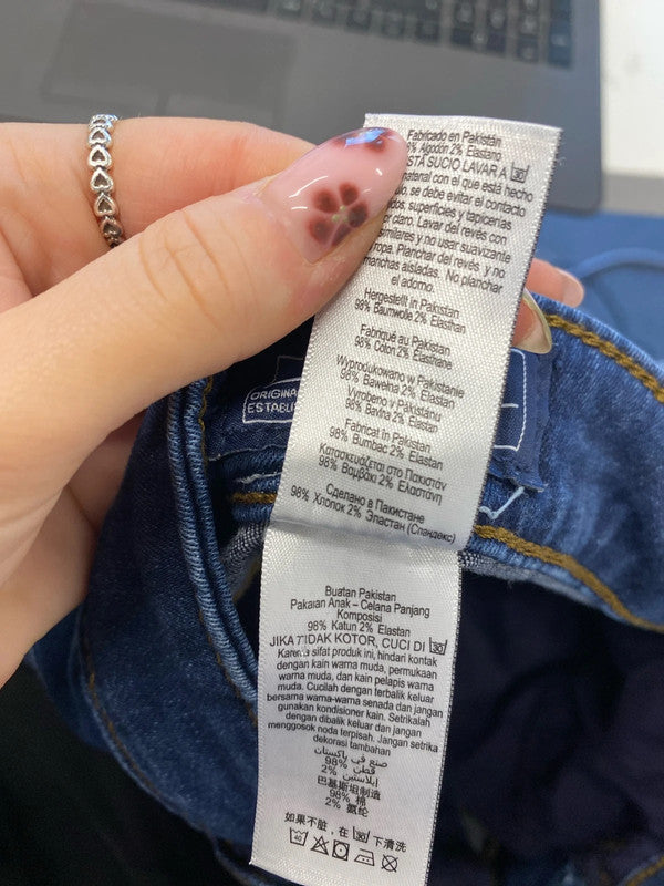 Lovely next boys blue skinny jeans casual age 11yr AT001